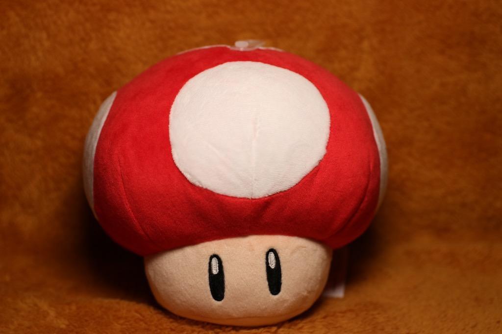 100% New Mario 瑪利奧 All Star Collection 毛公仔 Plush 紅蘑菇 綠蘑菇 Super Mario 特大 ...