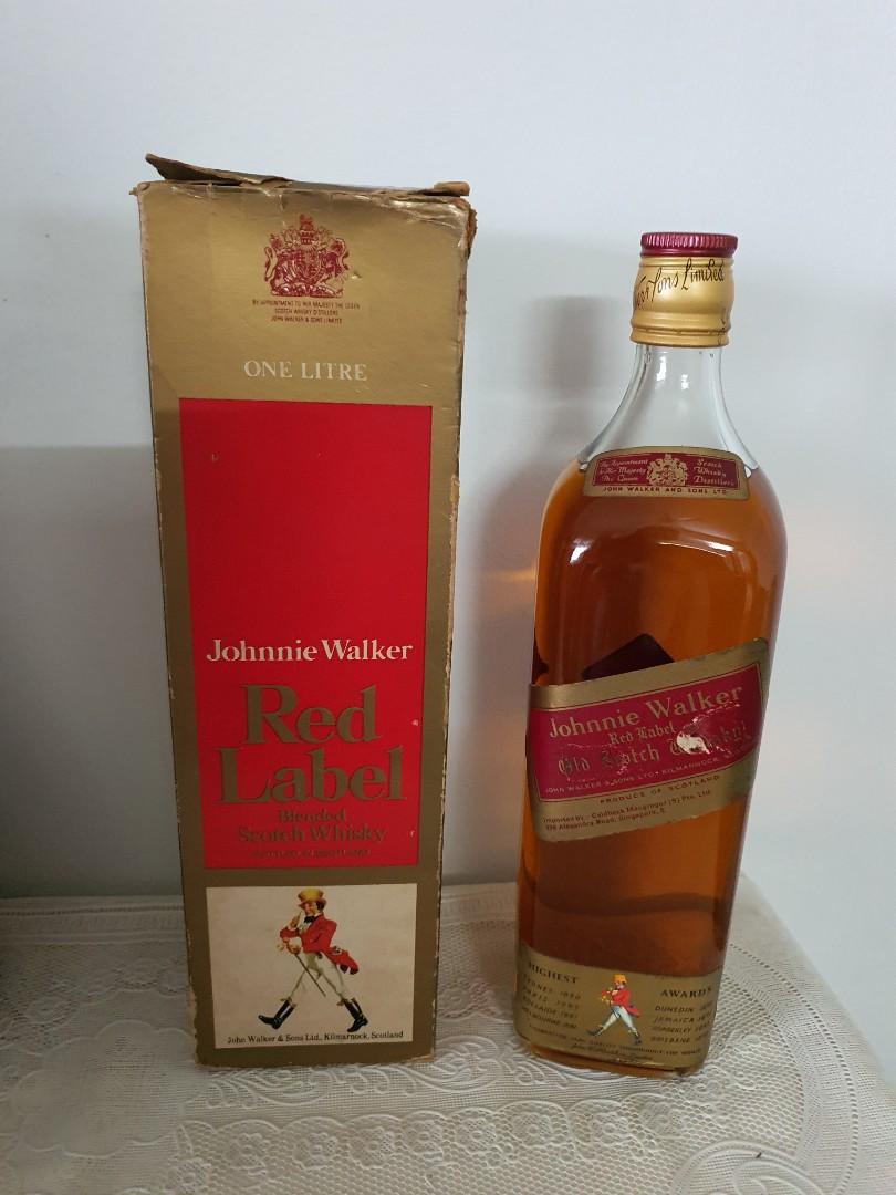 1980s Johnny Walker Red Label Whisky