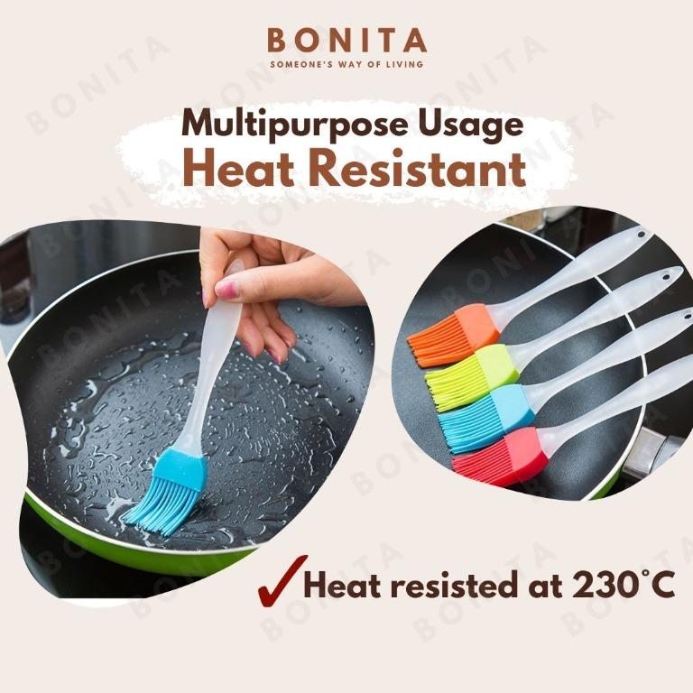 1pc ,Brush head Random Color Silicone Pastry Brush, Basting Brush For  Cooking, Kitchen Brush Butter Brush For BBQ, Baking Brush For Home,Silicone Baking  Brush,Bbq Basting Brush,Kitchen Cooking Brush For Home Use