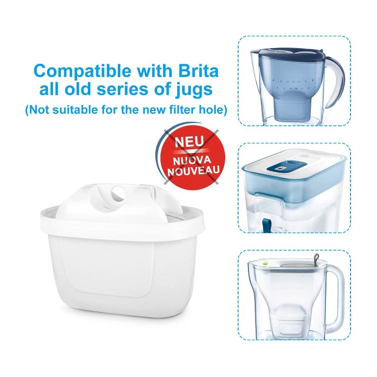 2 Pack Water Filter Cartridge For Brita Maxtra+ Water Filter Jug