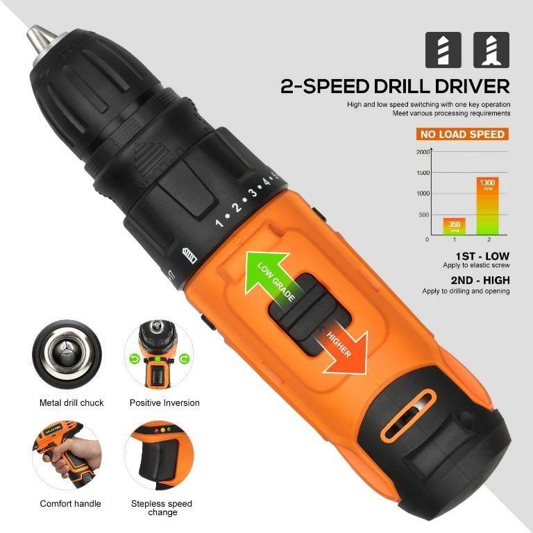 Low rpm cordless drill deals