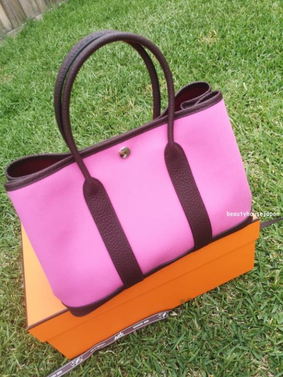 Hermès Garden Party 30 Rose Bubble Gum/Rubis/Rouge Sellier – Coco Approved  Studio