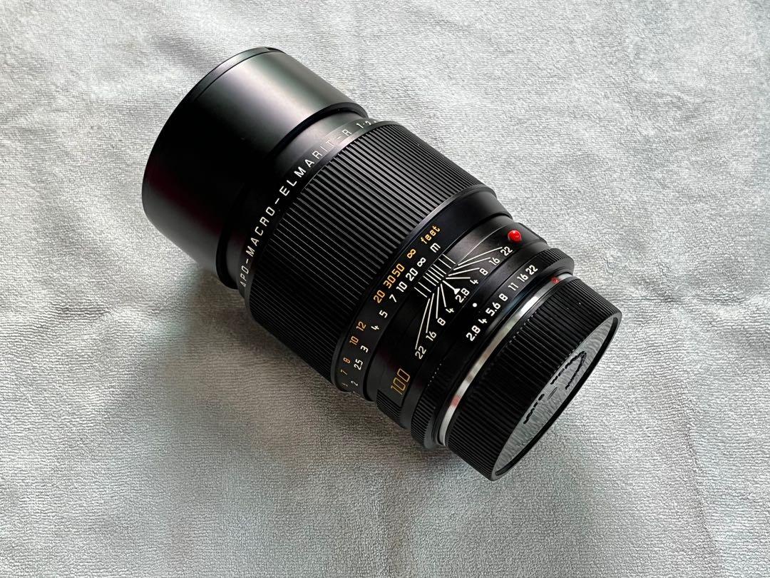 靚鏡] Leica APO Macro Elmarit R 100mm/F2.8 連皮袋, 攝影器材, 鏡頭 