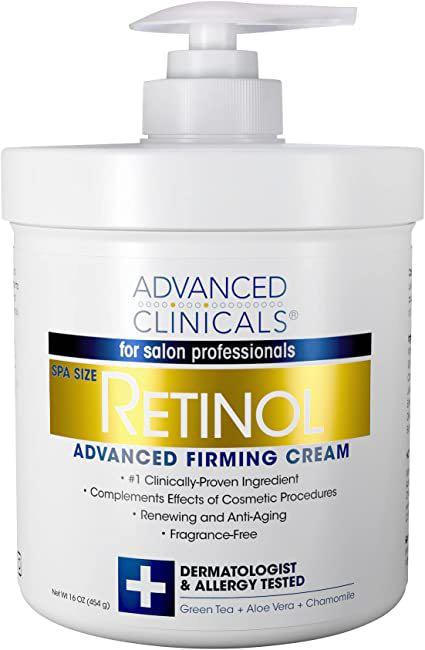 美國直送????????] Advanced Clinicals Retinol, Advanced Firming Cream, 16 oz (454 g),  美容＆化妝品, 健康及美容- 皮膚護理, 面部- 面部護理- Carousell