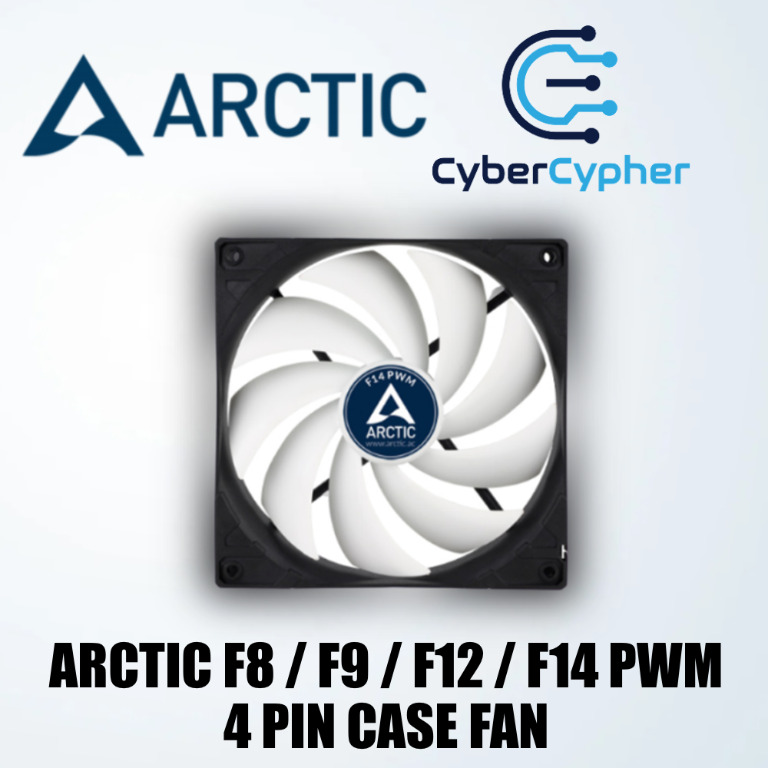 Arctic F8 F9 F12 F14 Pwm 4 Pin Case Fan Computers And Tech Parts And Accessories Computer Parts