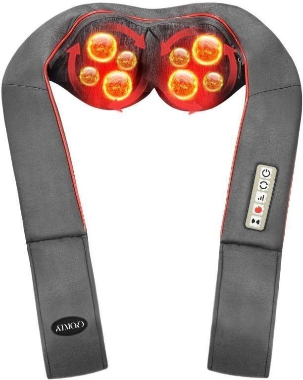 Atmoko Shiatsu Neck And Shoulder Massager With Heat Vibration Function 5 Keys Electric With 5921
