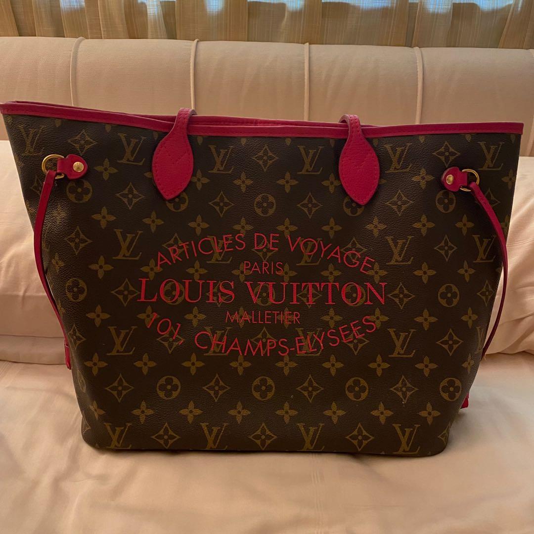 Auth Louis Vuitton Rose Indien Ikat Neverfull, Luxury, Bags & Wallets on  Carousell