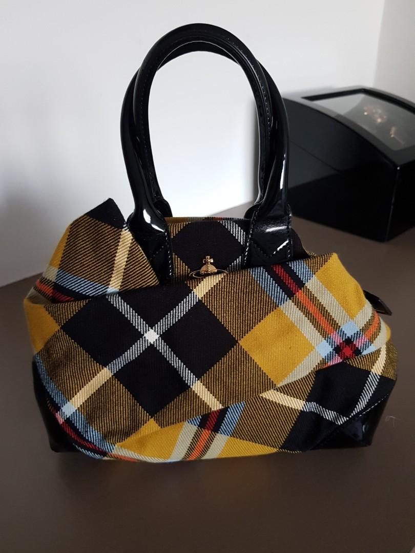 Authentic Vivienne Westwood tartan bag Women s Fashion Bags