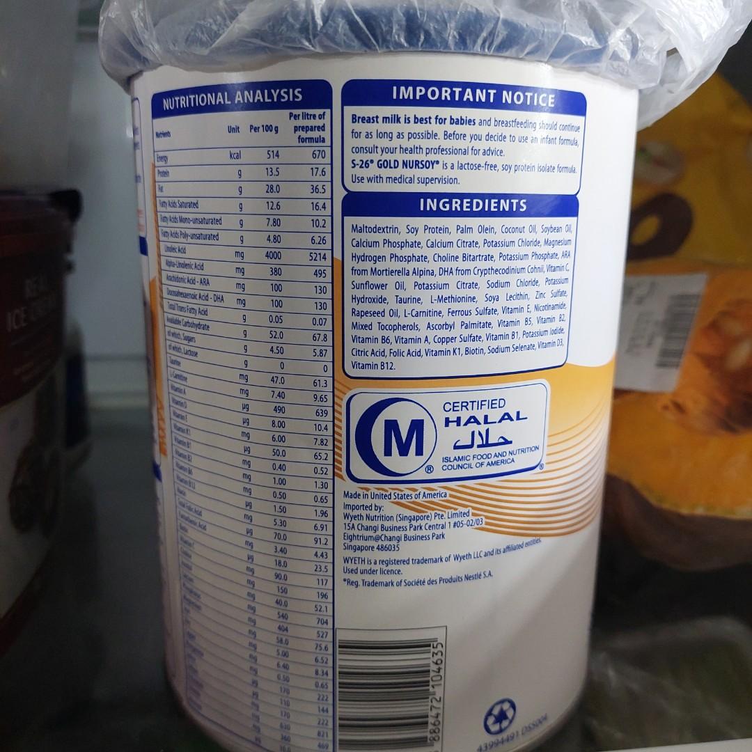 Baby soy formula S26, Babies & Kids, Nursing & Feeding, Breastfeeding