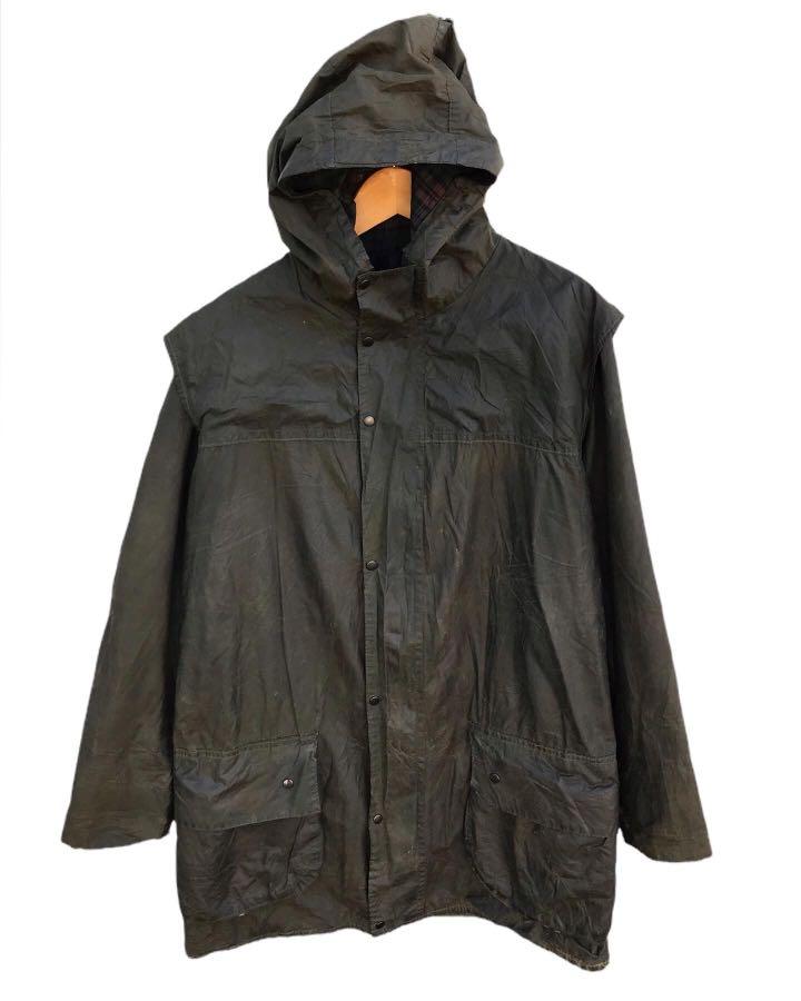 Barbour durham wax jacket top