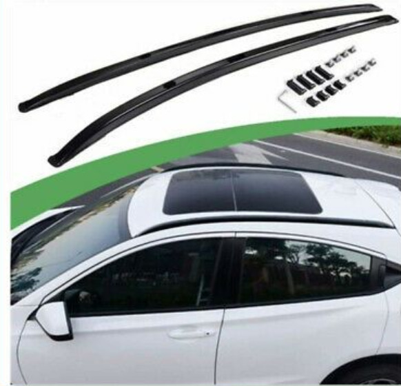 Black Vezel HRV roof rails, Car Accessories, Accessories on Carousell