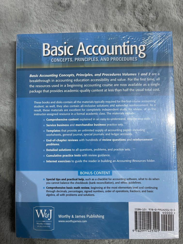 Book (Basic Accounting - Second Edition) (Category: Textbooks) located in Singapore. Submitted by junhaoojh (Listing ID 1152160698, Image 2). Description: Brand New.