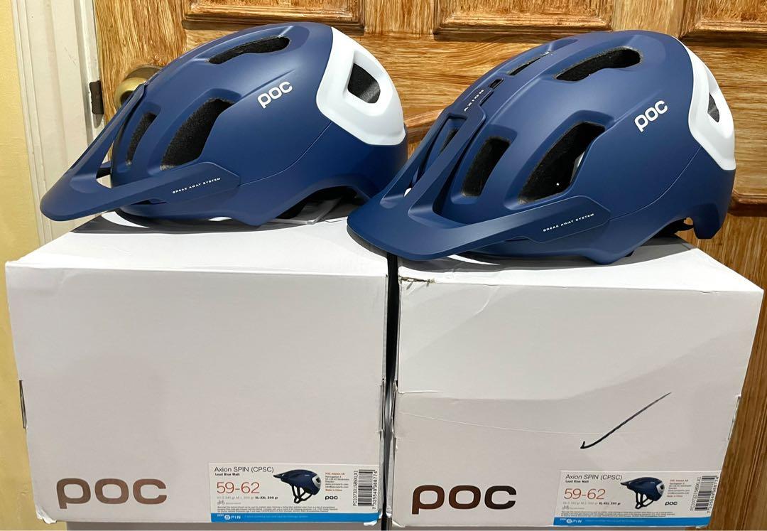 Brand New POC Axion Spin CPSC Helmet Lead Blue Xl, Sports Equipment,  Bicycles  Parts, Bicycles on Carousell
