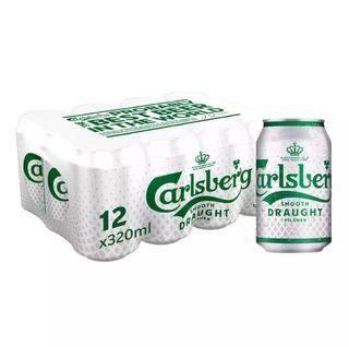 (12 CASE AVAIL) Carlsberg Smooth Draught Beer 320ml
