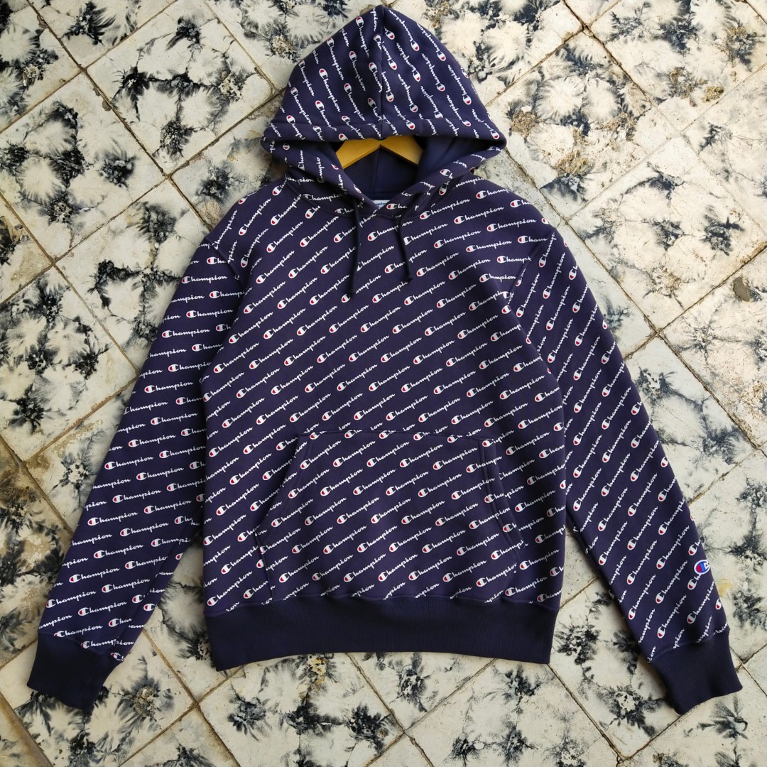 CHAMPION REVERSE WEAVE AOP HOODIE