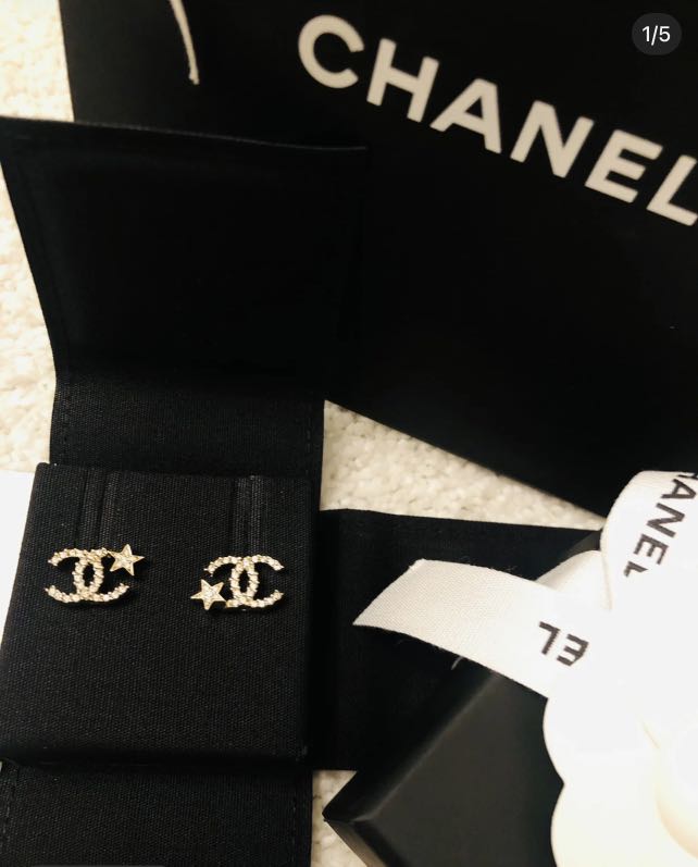 Chanel 22s star Earrings Women s Fashion Jewelry Organisers