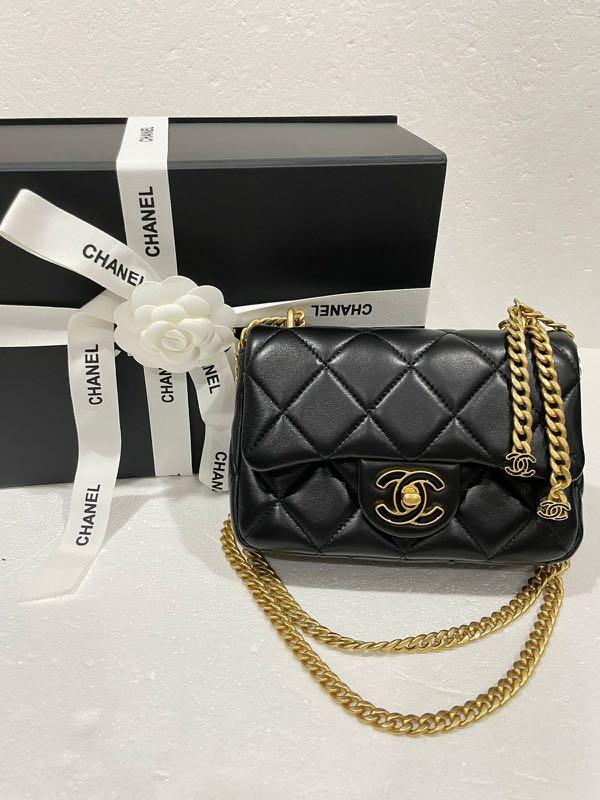 Chanel Black Quilted Lambskin Small Flap Bag Gold And Enamel Hardware, 2022  Available For Immediate Sale At Sotheby's