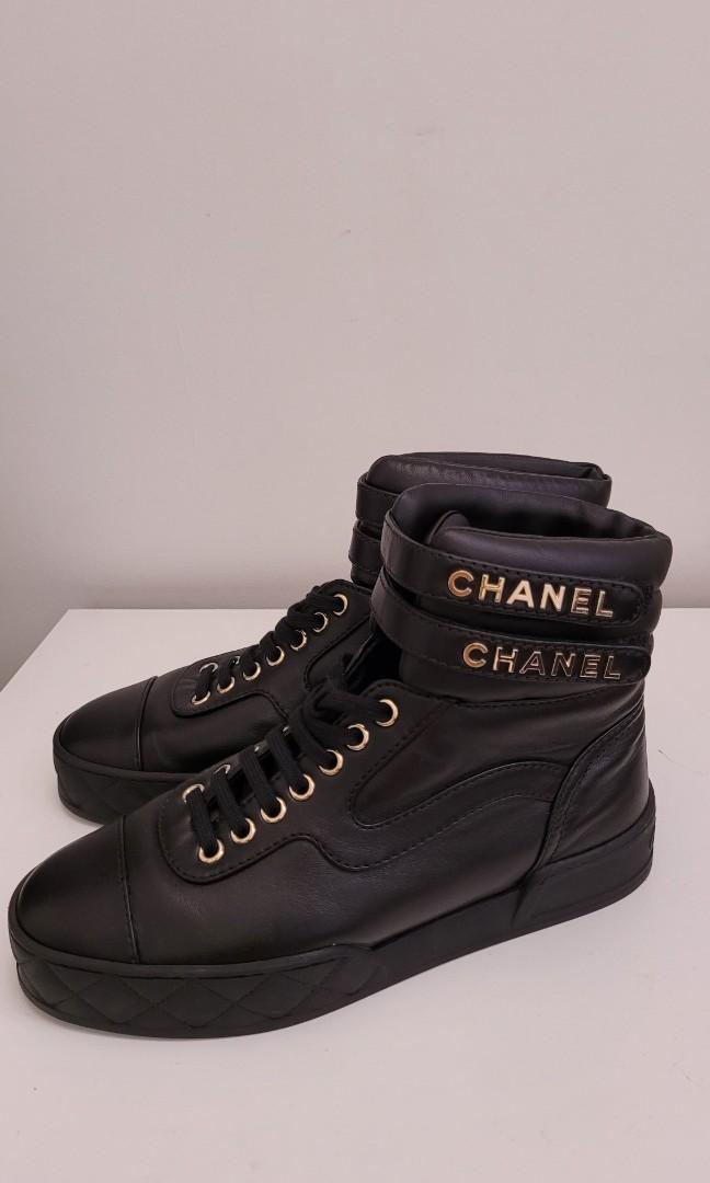 Chanel boots 靴37.5, 女裝, 鞋, 靴- Carousell
