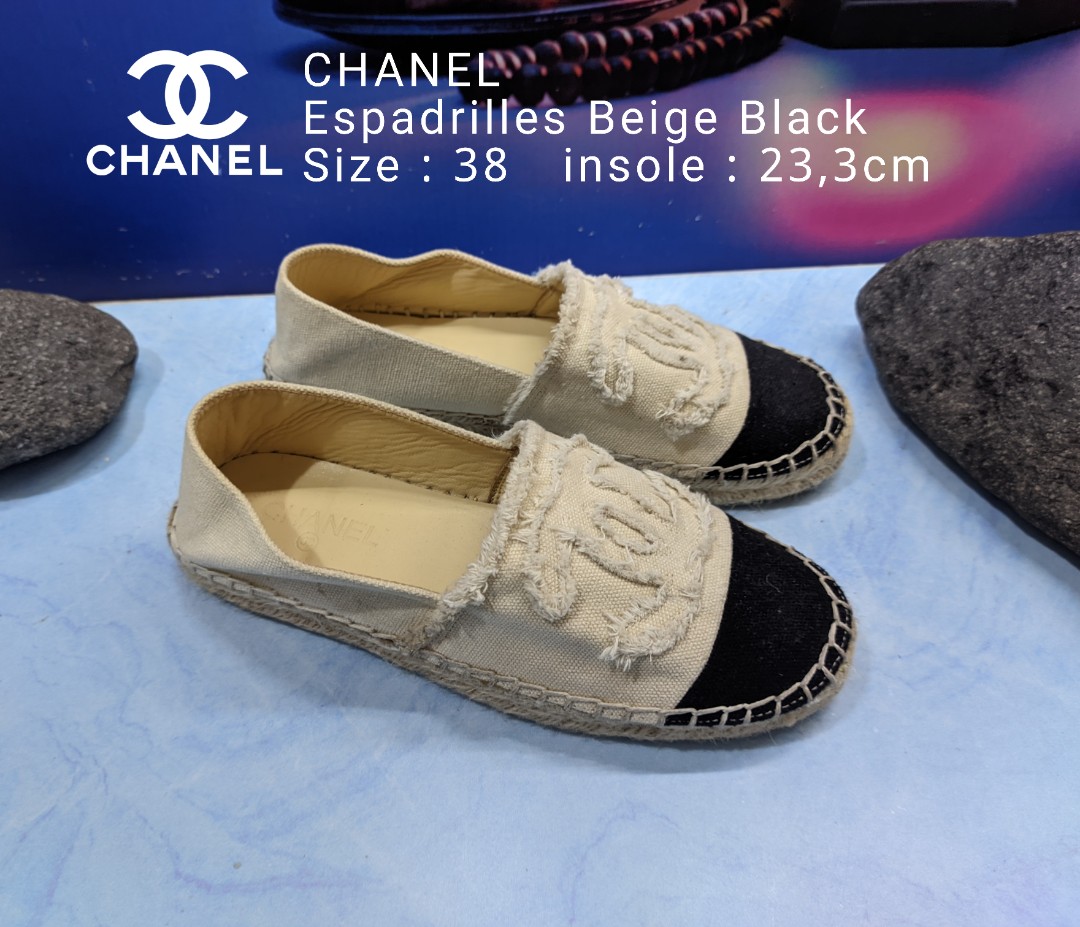 chanel espadrilles size 38