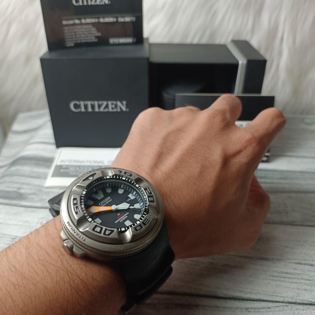 Citizen Ecozilla TITANIUM Original, Fesyen Pria, Jam Tangan di Carousell