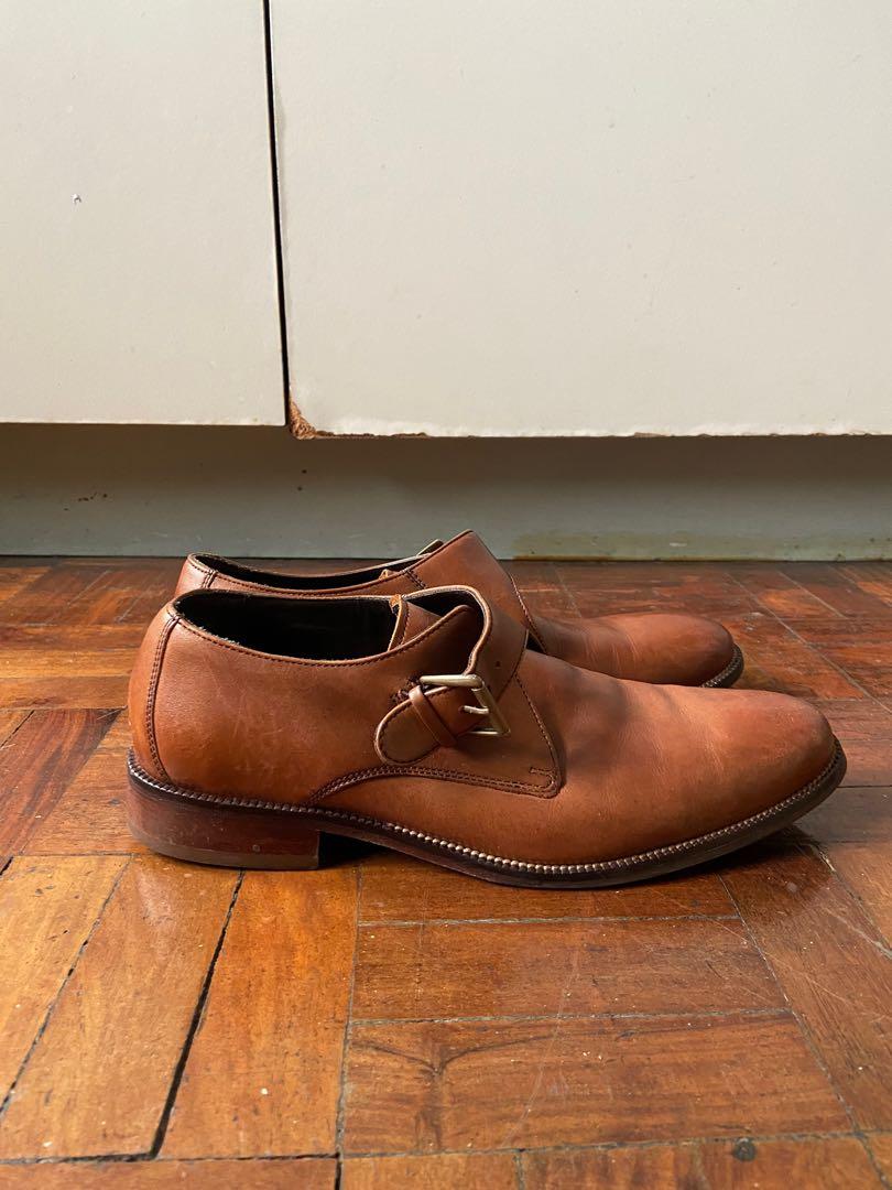 NEED GONE ASAP Cole Haan Williams Oxford Mens Brown Leather Monk