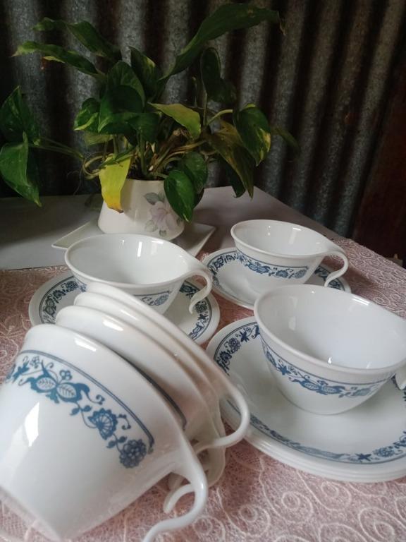 Corelle Cups and Saucers, Furniture & Home Living, Kitchenware