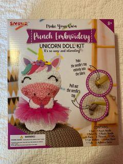 DIY Embroidery Unicorn Doll Kit 🦄