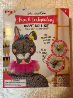 DIY Rabbit Doll Kit Embroidery 🐰