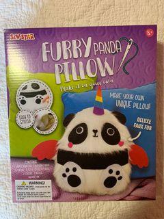 DIY Sew Furry Panda Pillow 🐼