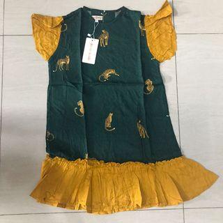 Dress rayon anak motif cheetah by bbckidswear