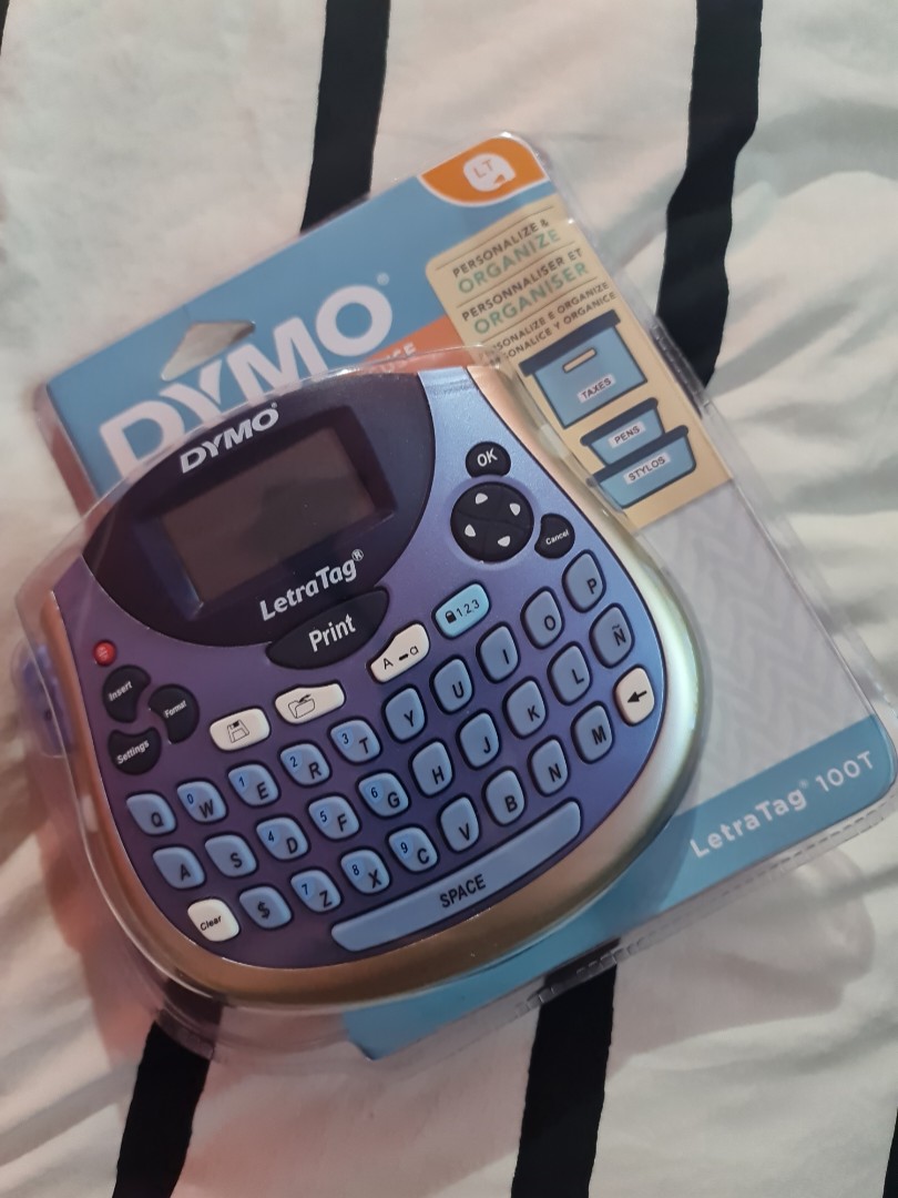 Dymo LetraTag 100T Tabletop Labeller - Blue, Hobbies & Toys ...