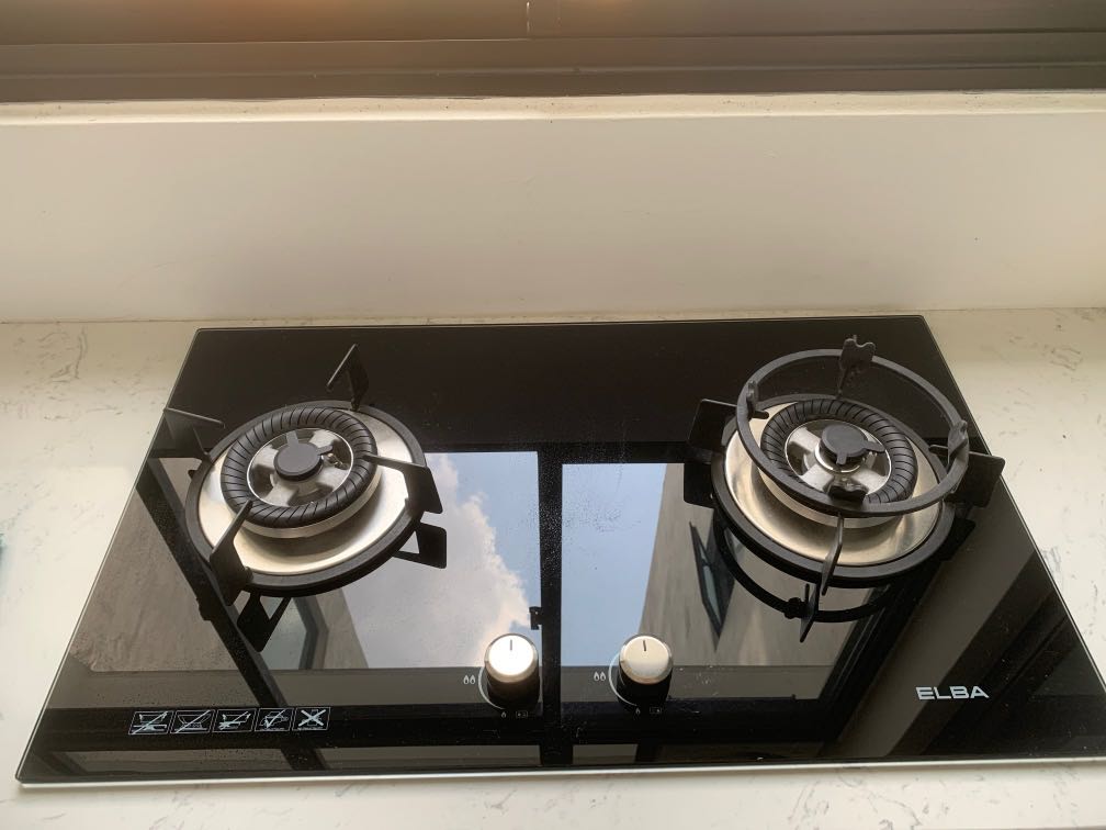 Elba gas stove glass clearance top