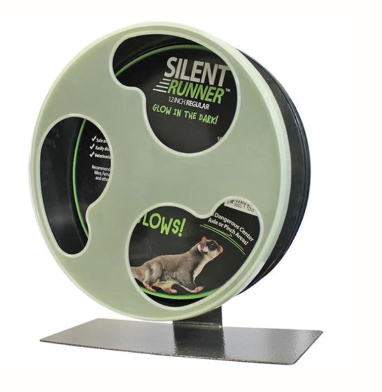 Exotic Nutrition Silent Runner Wheel Glow 12", Pet Supplies, Homes