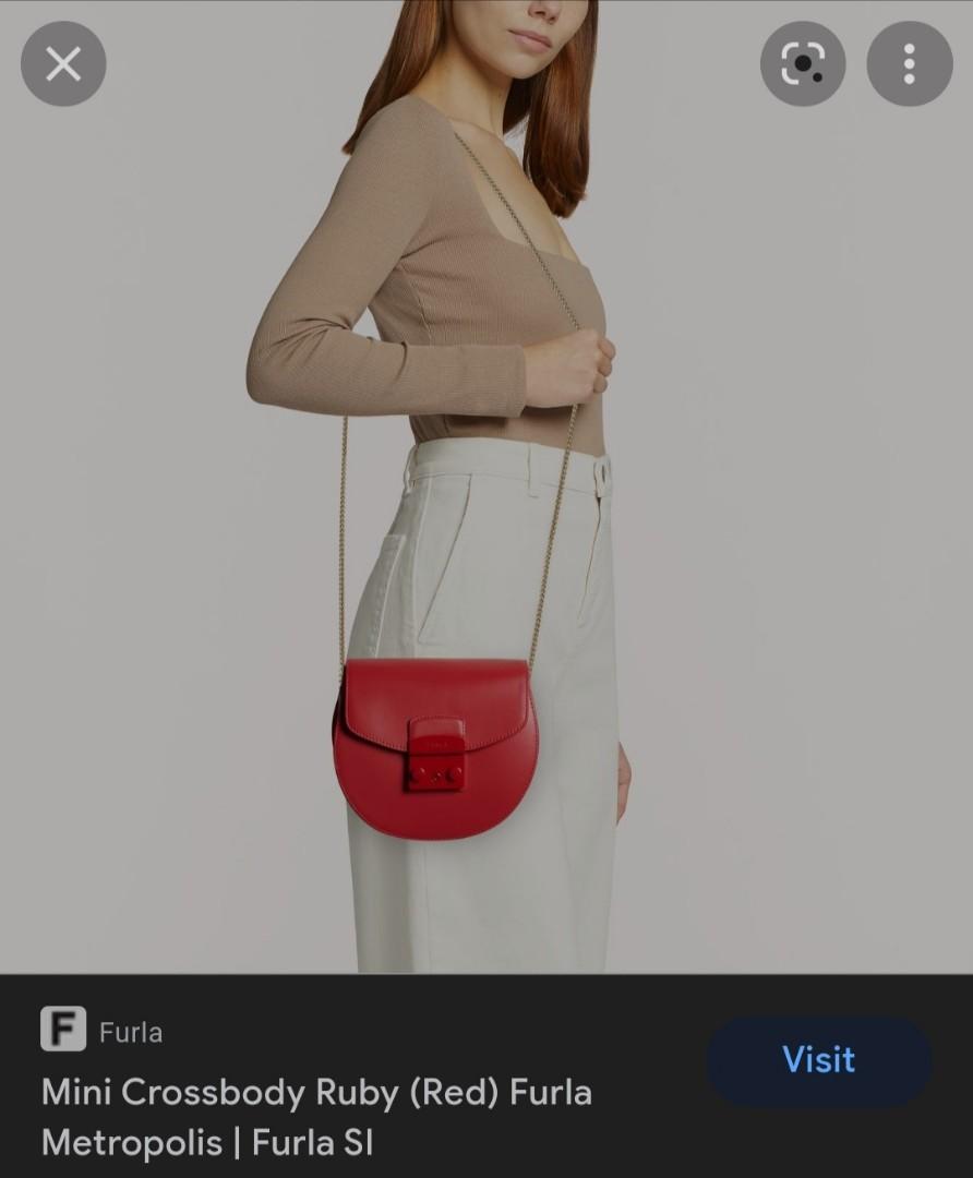 Furla metropolis mini crossbody ruby hotsell
