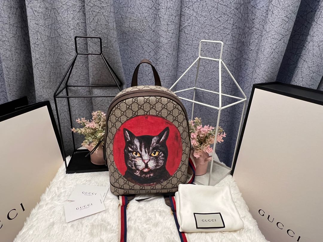 Gucci Mystic Cat Backpack Women s Fashion Bags Wallets