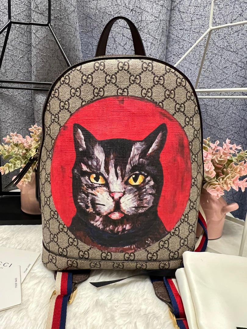 Gucci sales cat backpack