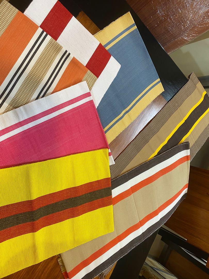 Handwoven Abel Iloco Table Runners and Placemats (Category: Table Linen & Textiles) located in Quezon City. Submitted by ViganCasaAbelIloco (Listing ID 1152023828, Image 2). Description: ✅💯 handwoven by skilled Ilocano Weavers ✅high quality TABLE RUNNERS 1m -300Php 1.5m- 500 2m- 700 2.5m- 900 3m- 1100 BLANKETS: SINGLE- 500 DOUBLE- 900 QUEEN- 1350 BANGAR QUEEN- 1500 ABEL PLACEMATS - 1200 per DOZEN/ 600 half Dozen PINILIAN PLACEMATS (per dozen)- 3