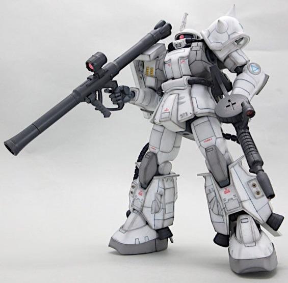 白狼 HG 白狼渣古II (松永·真專用機) - White Wolf (W.W) Zaku II