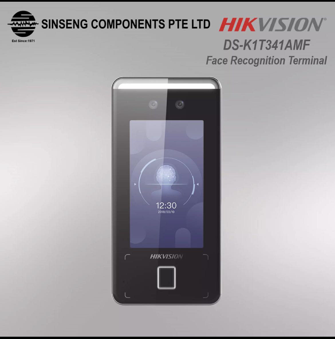 Hikvision Door Access Reader [Face Recognition+Thumbprint/Fingerprint