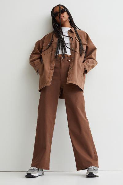 h&m brown jeans