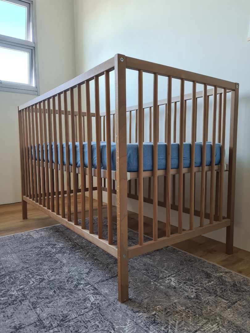 IKEA SNIGLAR cot + mattress, Babies & Kids, Baby Nursery & Kids
