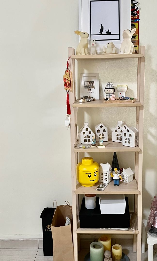 IKEA wooden shelf, Furniture & Home Living, Furniture, Shelves