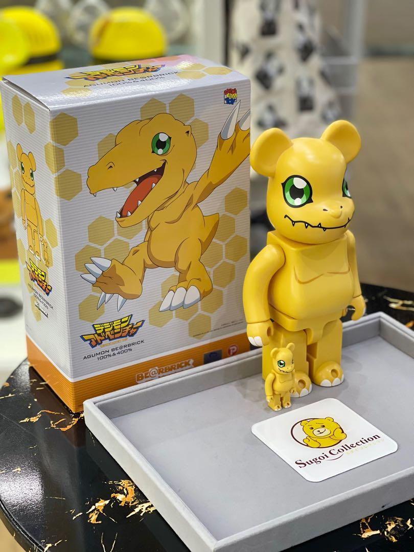 [Sales! In Stock] BE@RBRICK x Digimon Agumon 400%+100% bearbrick