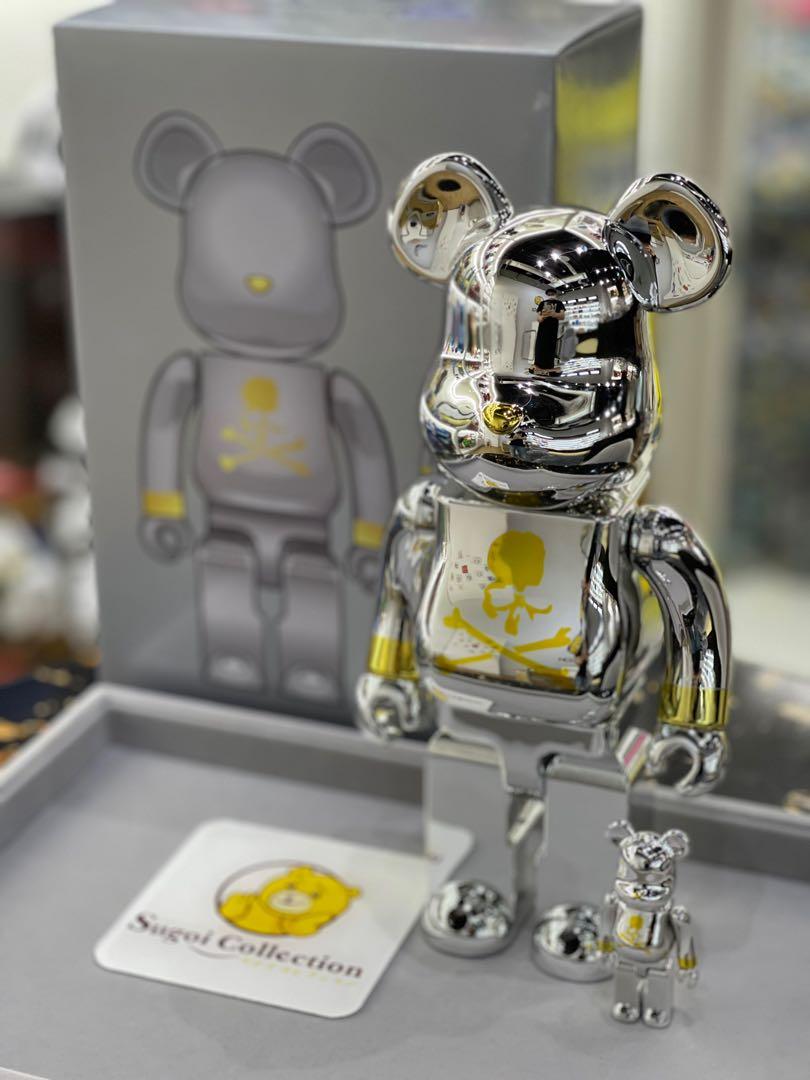 BE@RBRICK - BE@RBRICK mastermind JAPAN SILVER 100％＆ MEDICOM TOY: BE@RBRICK - Mastermind Japan Silver 100% & 400