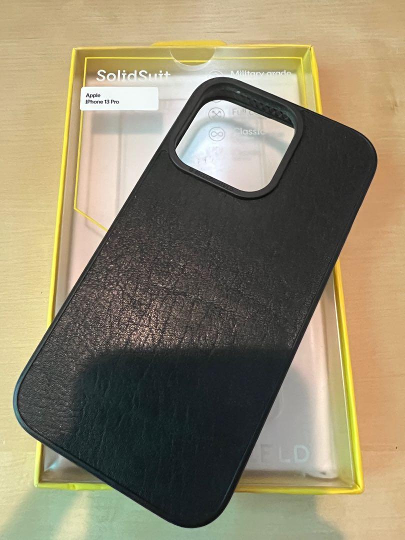 iPhone 13 Pro Rhinoshield Solidsuit Leather Black