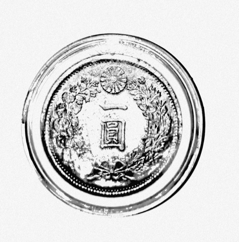 Japanese Meiji Ishin 1884 Silver Coin 大日本明治十七年圆龙洋 