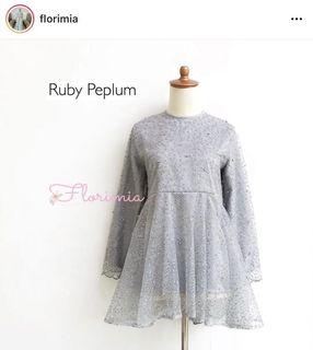 Kebaya Florimia Ruby Peplum Wisuda Lamaran