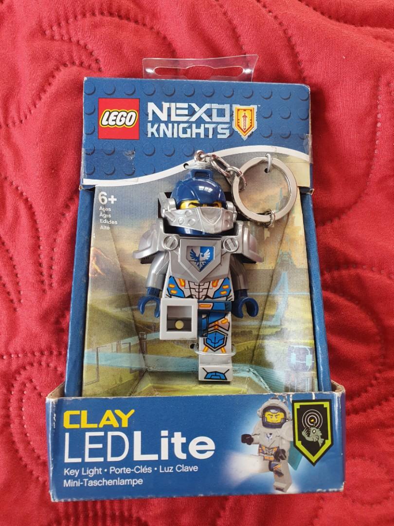 LEGO NEXO KNIGHTS CLAY KEYLIGHT-CHAIN LED TORCH BRAND NEW 3" LEDLITE 