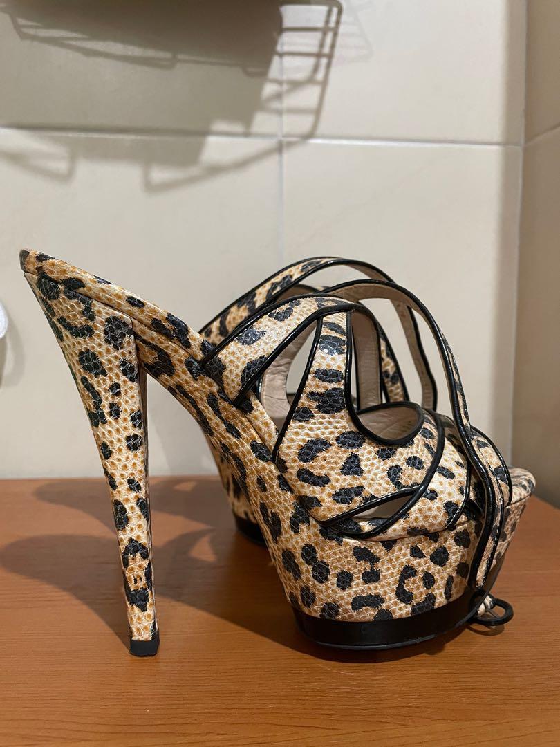 Leopard heels, Fesyen Wanita, Sepatu di 