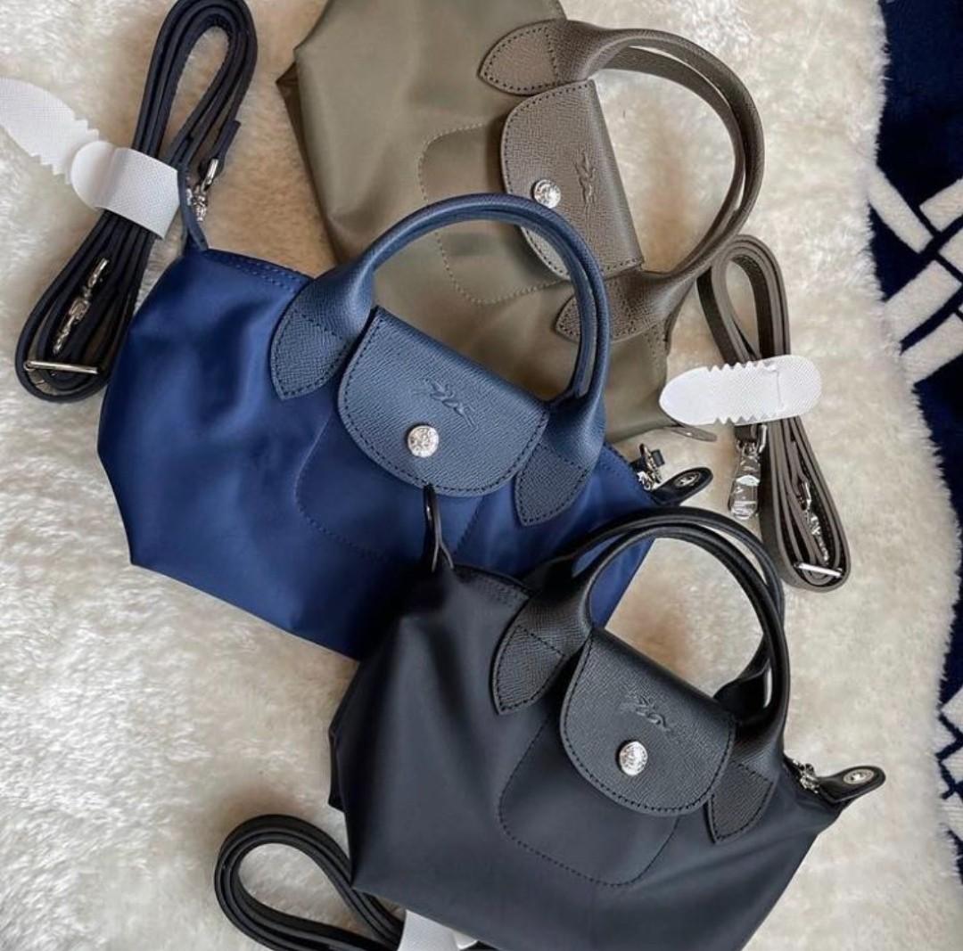Longchamp Le Pliage Cuir mini XS, Luxury, Bags & Wallets on Carousell